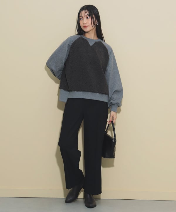 BEAMS HEART（ビームス ハート）スウェット × ボア プルオーバー