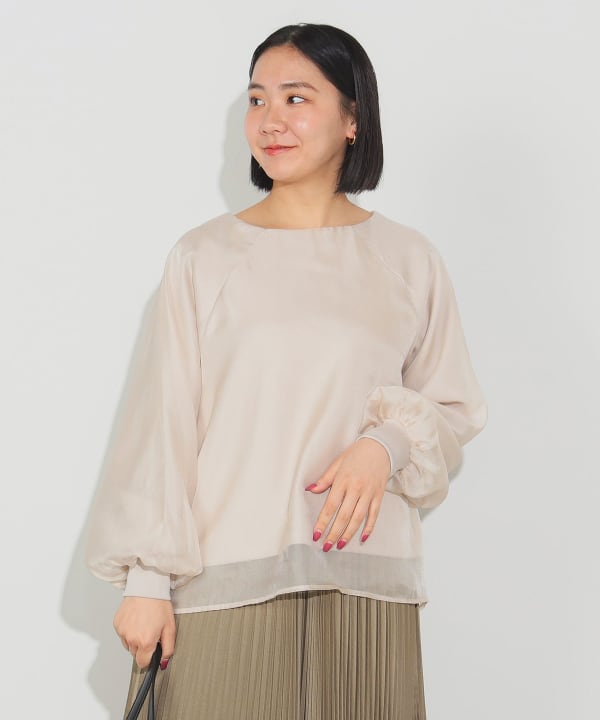 BEAMS HEART（ビームス ハート）シアー ダンボール プルオーバー（T