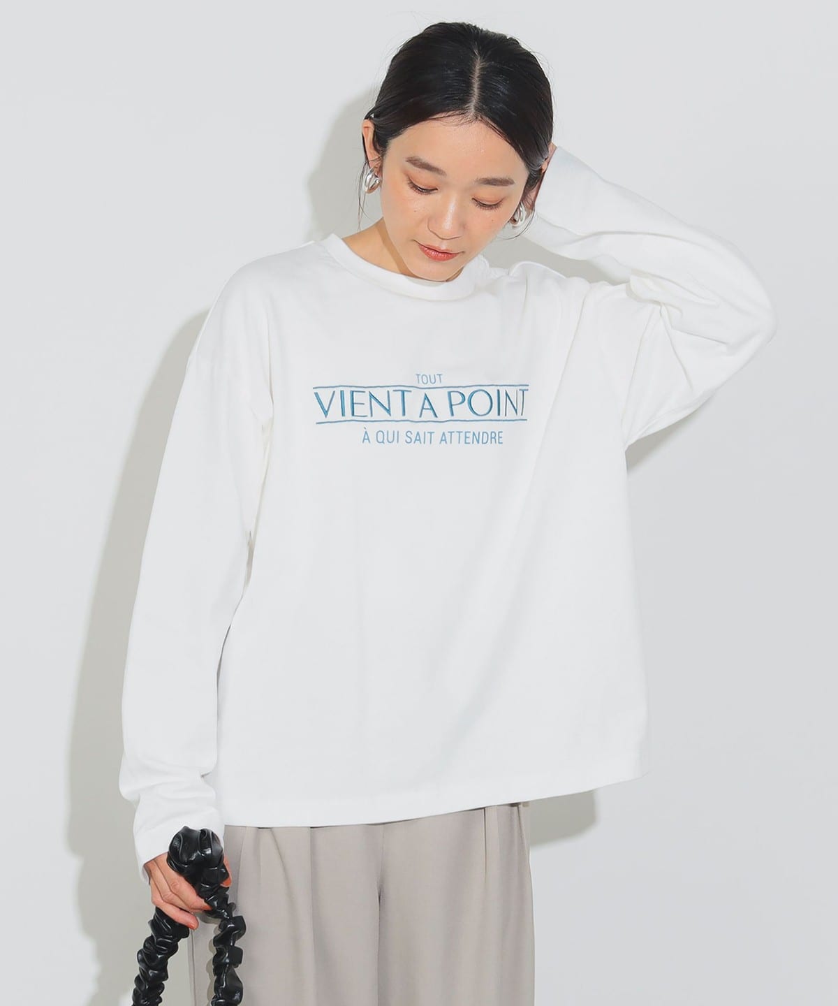BEAMS HEART（ビームス ハート）フレンチロゴ ロングスリーブT