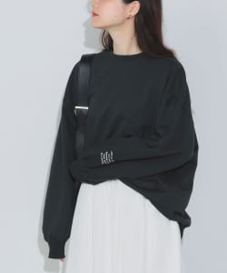 BEAMS HEART / 女裝 長袖 LOGO刺繡 毛圈布 上衣