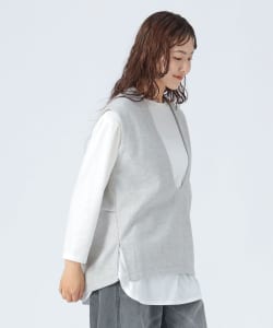 Uネックベスト × ロングスリーブTシャツ （セットアイテム）
