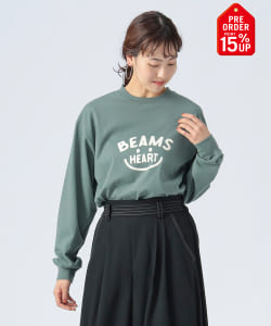 【+15%ポイントUP】スマイル ロゴ ロング スリーブ Tシャツ（M～L）