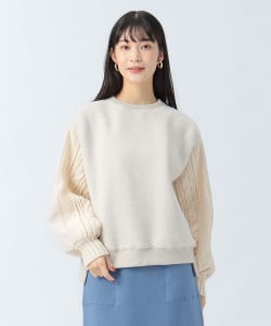 異素材 ボア プルオーバー