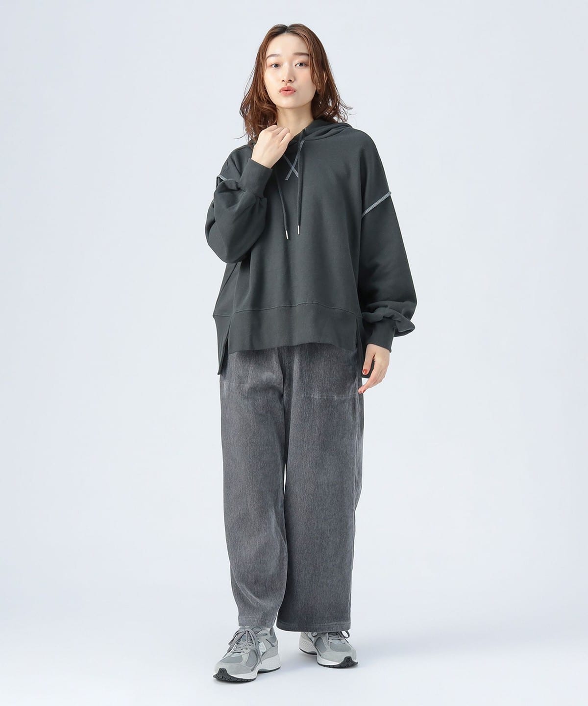 BEAMS HEART（ビームス ハート）配色 スウェット プルパーカー