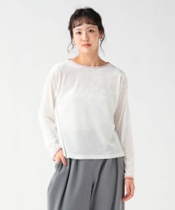 シアー ベロア リンガーTシャツ