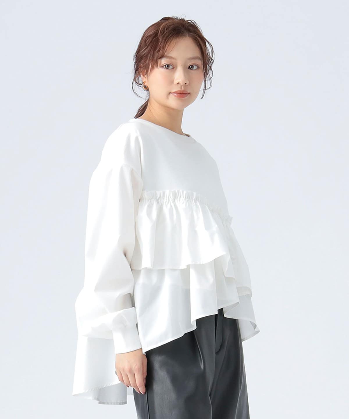 BEAMS HEART（ビームス ハート）ペプラム ドッキング プルオーバー