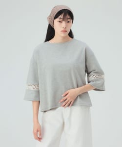 袖 レース プルオーバー