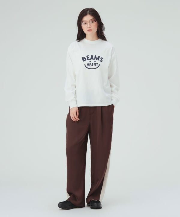 【10%OFFクーポン対象】スマイル ロゴ ロングスリーブ Tシャツ  [H：171cm Size：M]