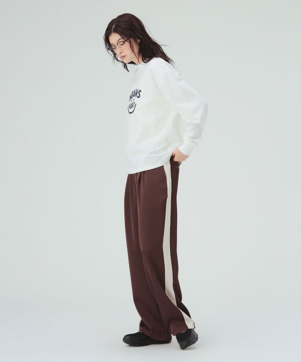 【10%OFFクーポン対象】スマイル ロゴ ロングスリーブ Tシャツ  [H：171cm Size：M]