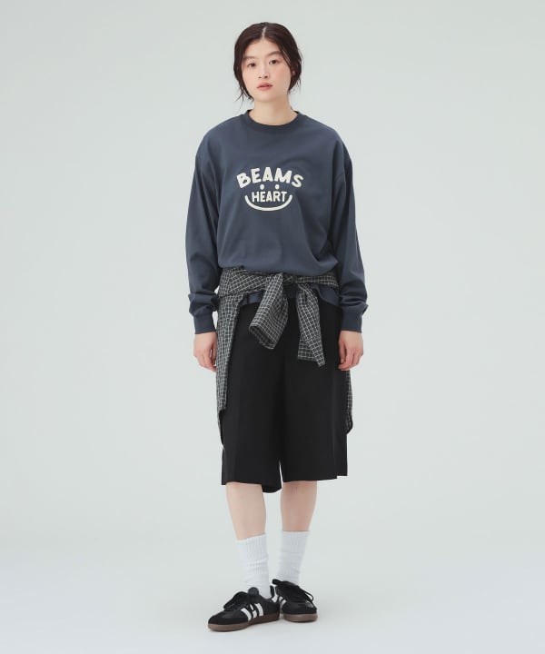 【10%OFFクーポン対象】スマイル ロゴ ロングスリーブ Tシャツ  [H：171cm Size：M]