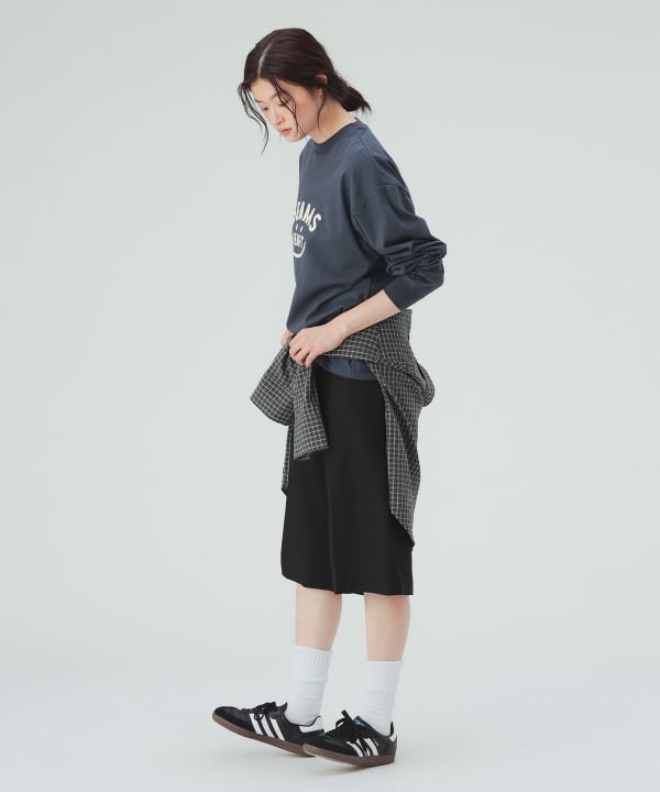 【10%OFFクーポン対象】スマイル ロゴ ロングスリーブ Tシャツ  [H：171cm Size：M]