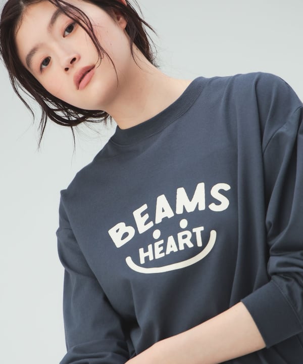 【10%OFFクーポン対象】スマイル ロゴ ロングスリーブ Tシャツ  [H：171cm Size：M]