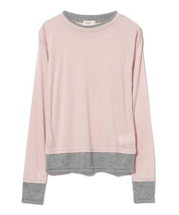 Layered-look sheer top