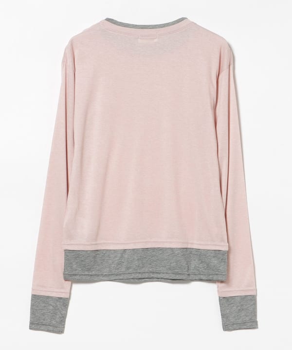 Layered-look sheer top