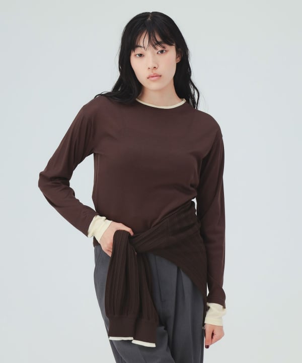 【10%OFFクーポン対象】レイヤード風 シアー トップス [H：169cm]