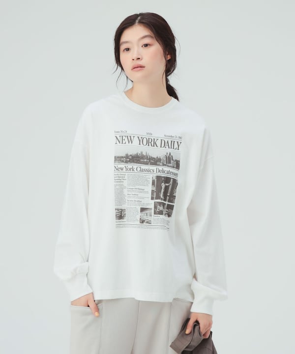 アソート グラフィック ロングTシャツ 選べる3デザインをご用意 [H：171cm]