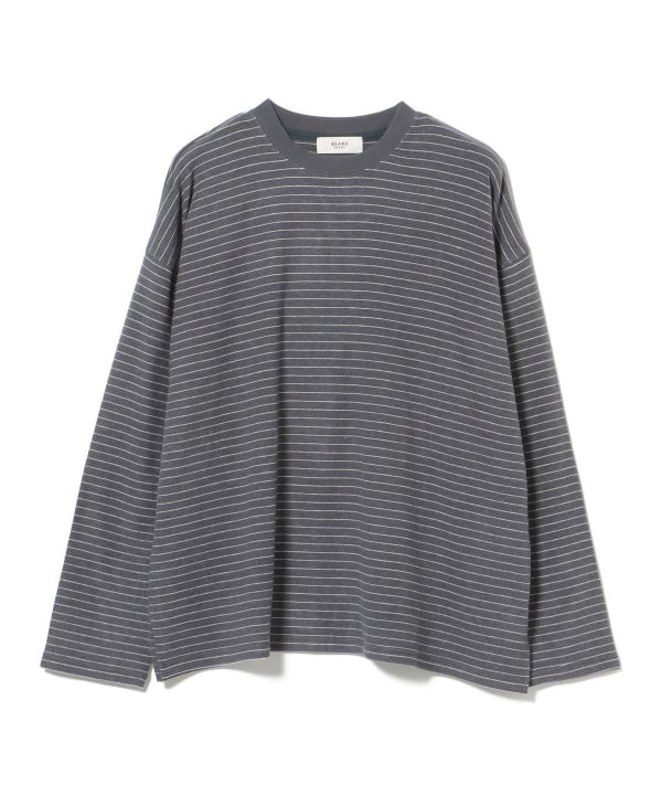 ボーダー ビッグ ロングスリーブ Tシャツ