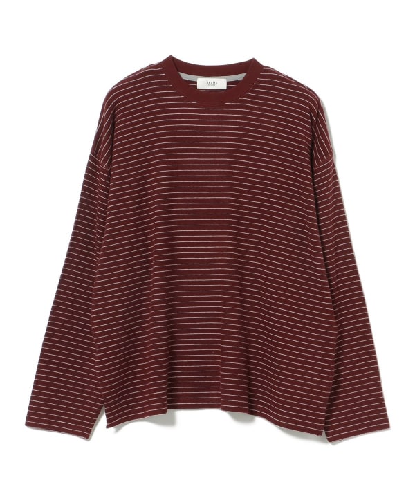 ボーダー ビッグ ロングスリーブ Tシャツ