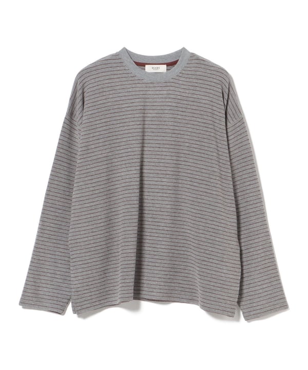 ボーダー ビッグ ロングスリーブ Tシャツ
