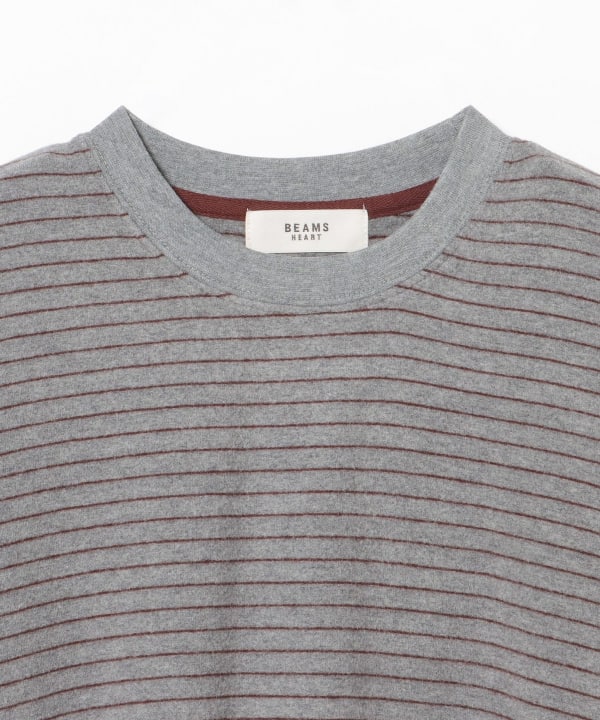 ボーダー ビッグ ロングスリーブ Tシャツ