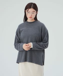 ボーダー ビッグ ロングスリーブ Tシャツ