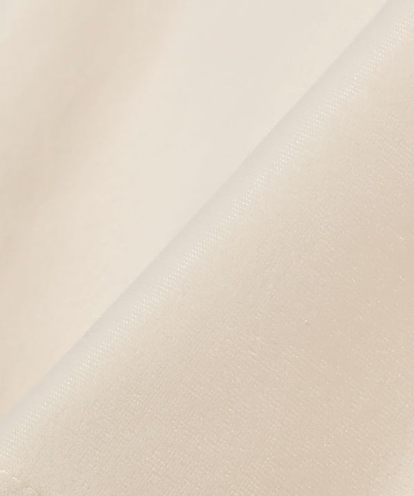 レース付き メッシュ ベロア Tシャツ