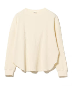 BEAMS HEART / ガーメントダイ ワッフルプルオーバー