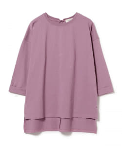 BEAMS HEART / バックボタン スリットプルオーバー