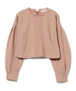 BEAMS HEART / ボリュームスリーブ ジャカードプルオーバー