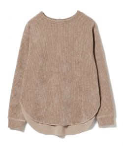 BEAMS HEART / ワッフル ヘンリーネック プルオーバー