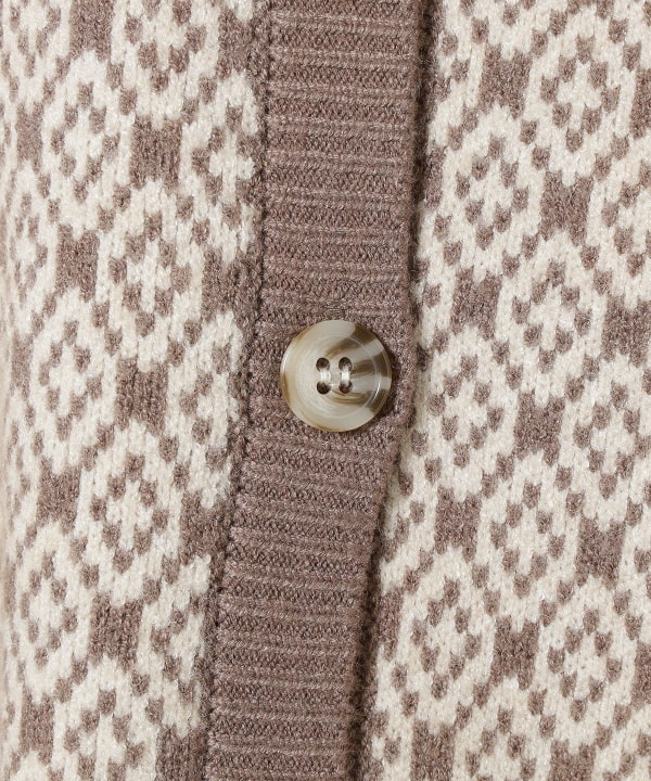 BEAMS HEART BEAMS HEART Jacquard Cardigan (Hand Washable