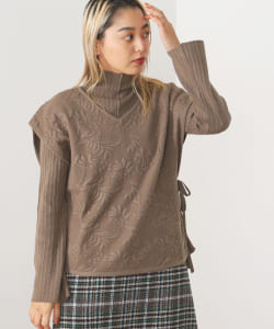 BEAMS HEART / ジャカードベスト × リブニットセット