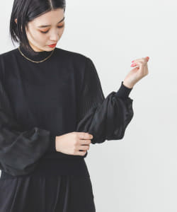 BEAMS HEART / 袖プリーツ ニット プルオーバー