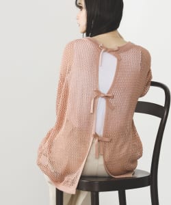 BEAMS HEART / 2WAY メッシュニット カーディガン