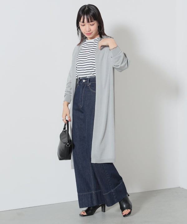 希少!!】BEAMS ロングカーディガン L アルパカ混 - メルカリ