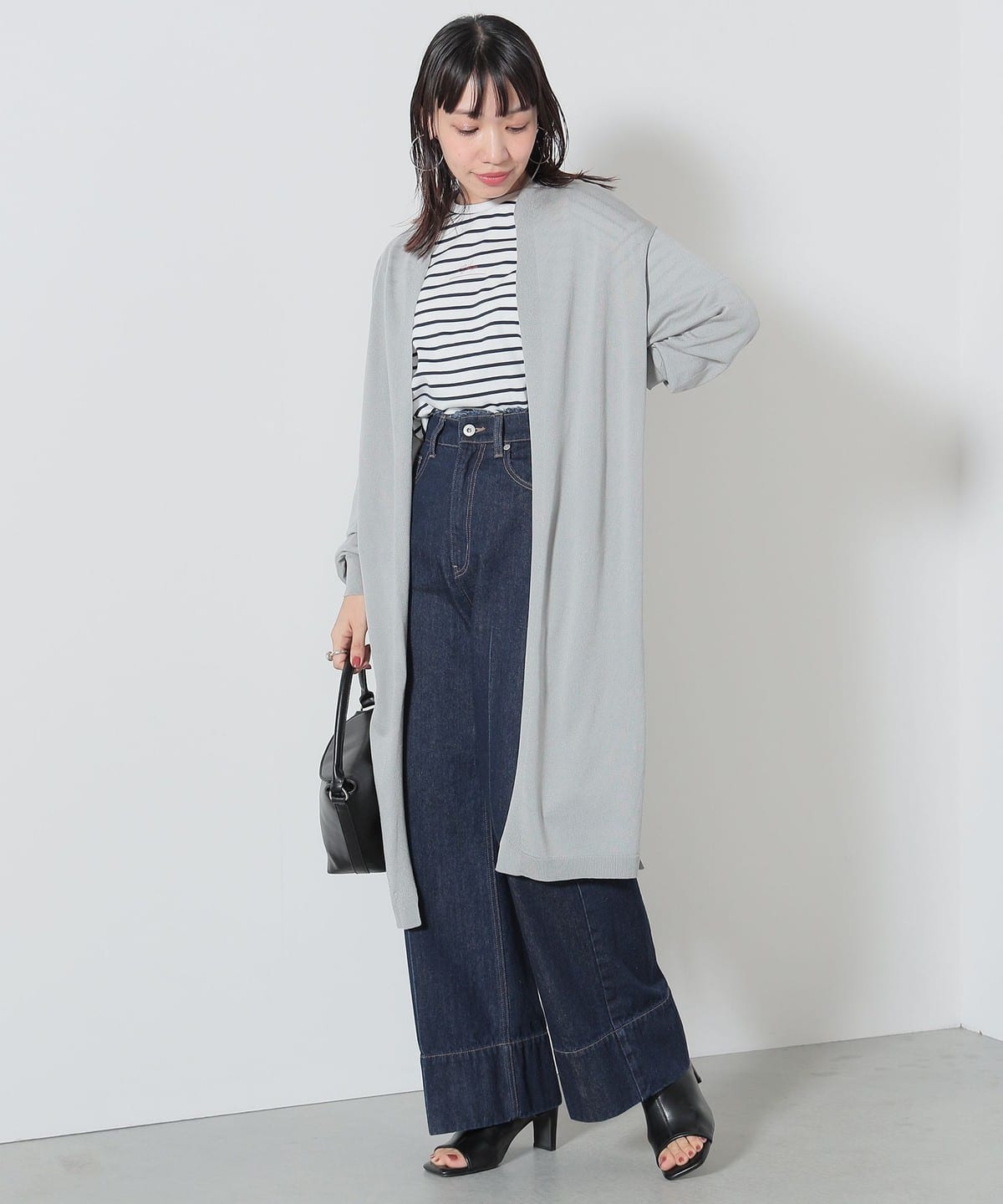 【タイムセール】着ながし ロングカーディガン トップス WOMEN LIGHT GREY ONE SIZE 【タイムセール】着ながし ロングカーディガン トップス WOMEN LIGHT GREY ONE SIZE