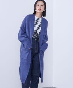 アウトリンキング ロングカーディガン