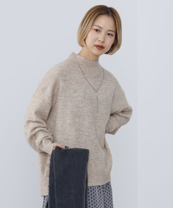 BEAMS HEART（ビームス ハート）オーバー ハイネック プルオーバー  