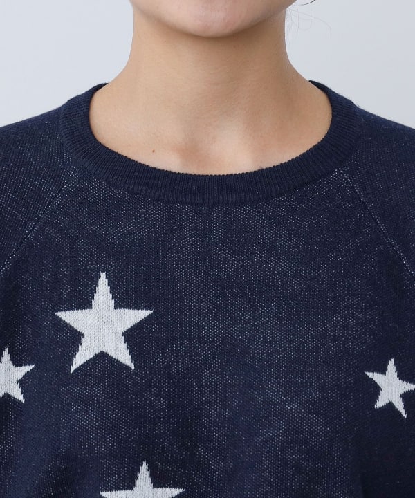 BEAMS HEART BEAMS HEART BEAMS HEART / Star knit pullover (tops