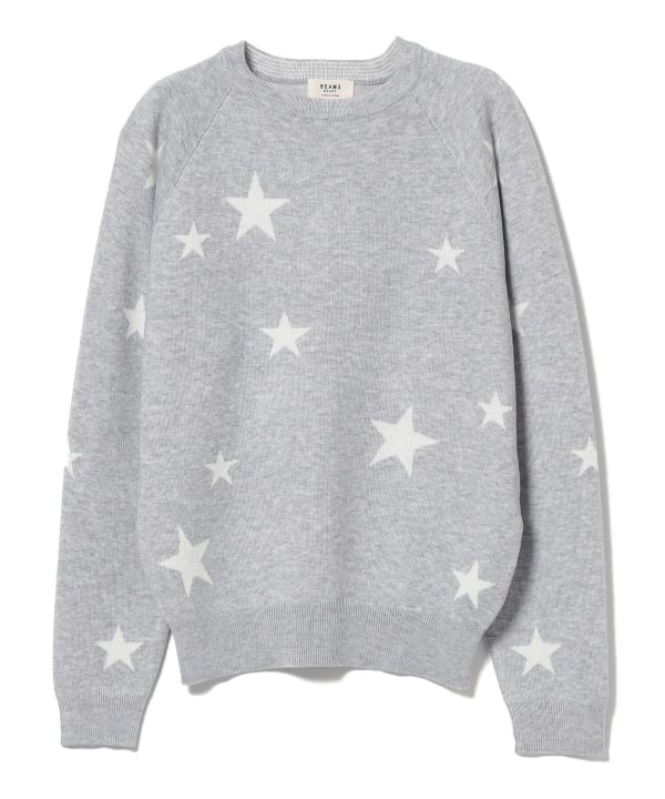 BEAMS HEART BEAMS HEART BEAMS HEART / Star knit pullover (tops