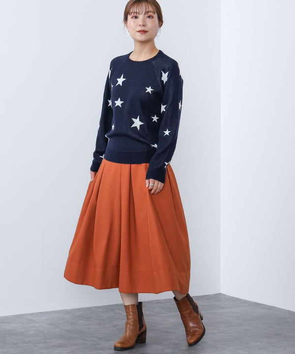 BEAMS HEART BEAMS HEART BEAMS HEART / Star knit pullover (tops