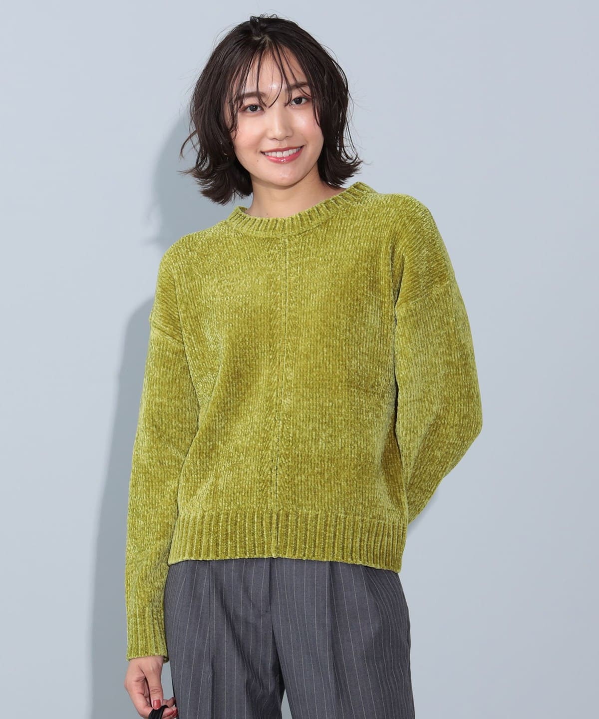 リンキングモール プルオーバーニット(手洗い可能) トップス WOMEN LIME ONE SIZE リンキングモール プルオーバーニット(手洗い可能) トップス WOMEN LIME ONE SIZE