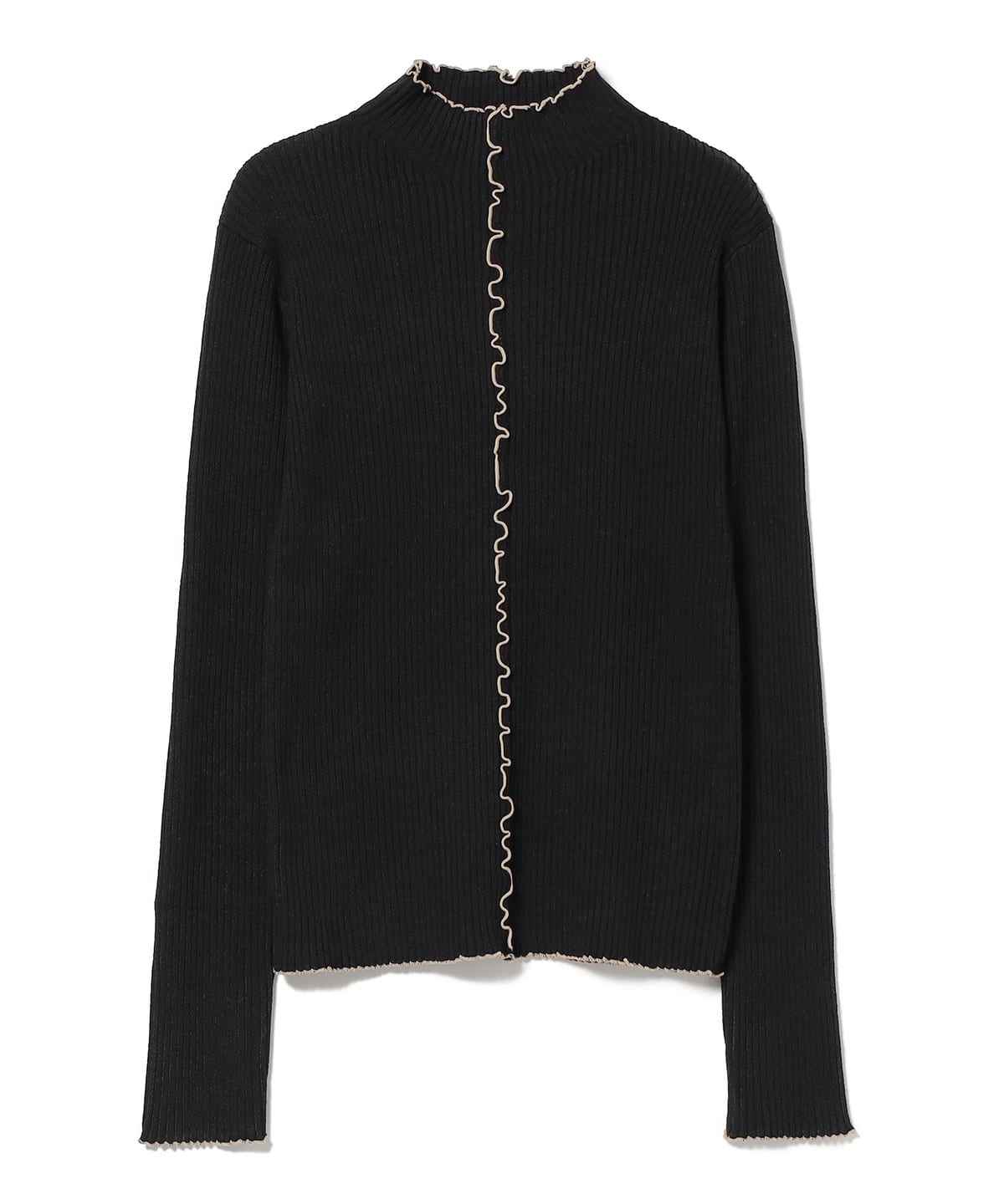 BEAMS HEART（ビームス ハート）配色メロー ハイネックトップス  