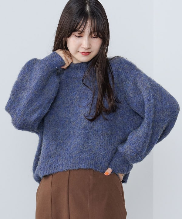 混纺长毛绒套头衫 (可手洗) [H:164cm (骨骼直筒) ]