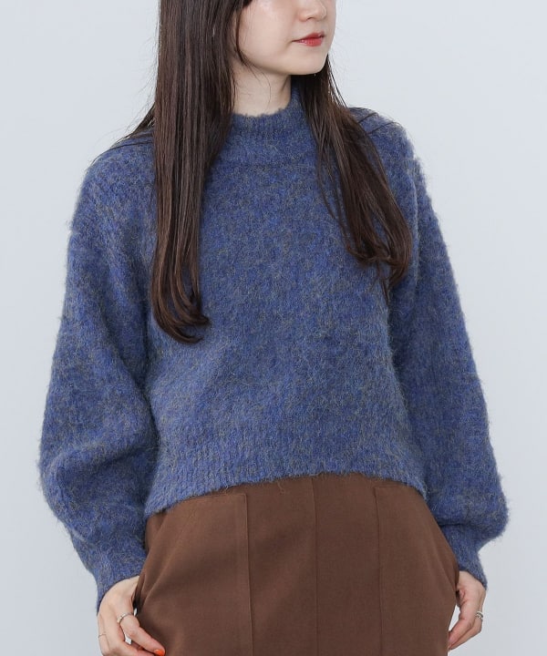 混纺长毛绒套头衫 (可手洗) [H:164cm (骨骼直筒) ]