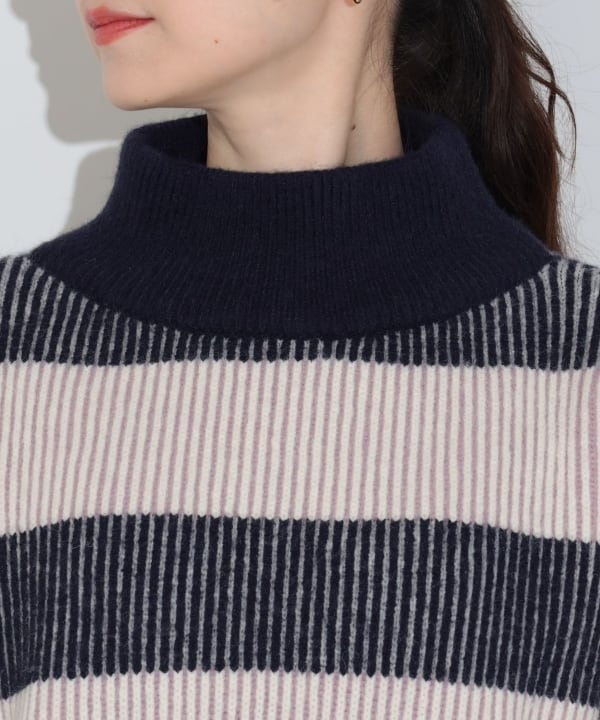 未使用タグ付き】BEAMS HEART ファー付きニットセーター FREEの