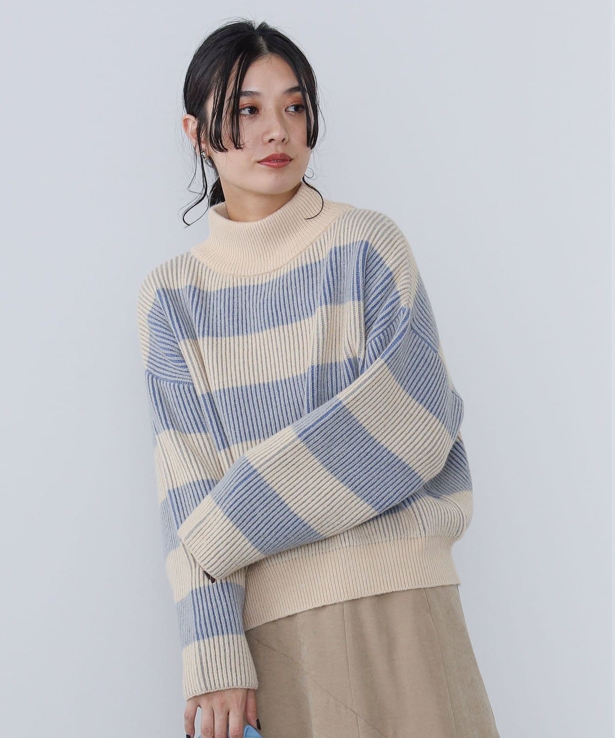 BEAMS HEART（ビームス ハート）配色ボーダー ニット（トップス ニット 