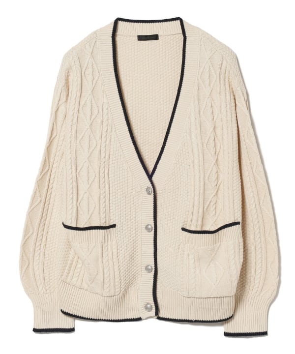 BEAMS HEART BEAMS HEART BEAMS HEART / preppy knit cardigan (tops