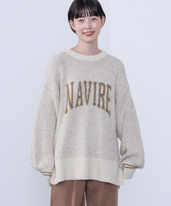 BEAMS HEART BEAMS HEART BEAMS HEART / Oversized logo knit (tops 