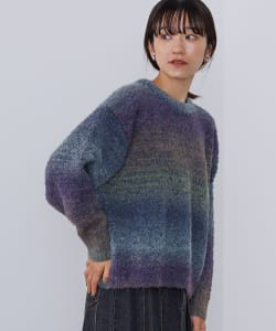 グラデーション オーバーニット プルオーバー